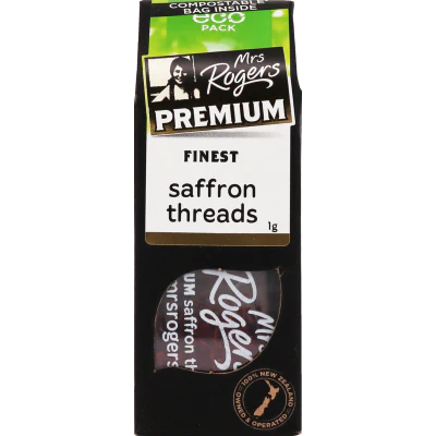 Mrs Rogers Premium Eco Saffron Threads 1g