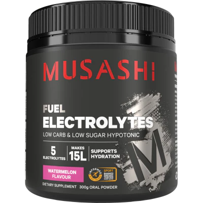 Musashi Fuel Electrolytes Watermelon Flavour Oral Powder 300g