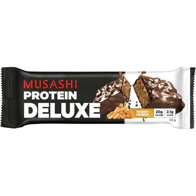 Musashi Peanut Crunch Flavour Deluxe Protein Bar 60g