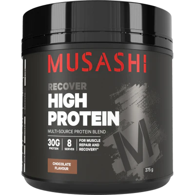 Musashi Recover High Protein Chocolate Flavour Powder 375g