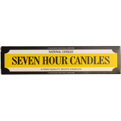 National Candle Seven Hour Candles 6pk