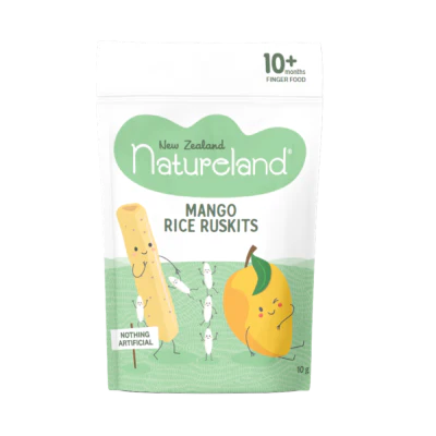Natureland Mango Rice Ruskits 10+ Months Finger Food 10g