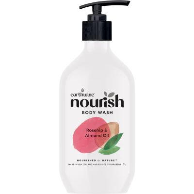 NATURELY Rosehip & Almond Oil Body Wash 1l