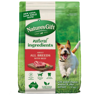 Nature's Gift Beef Dog Food 2.5kg