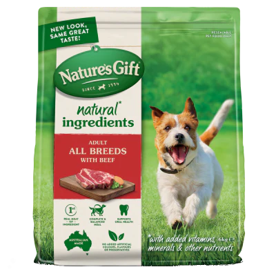 Nature's Gift Beef Dog Food 6kg