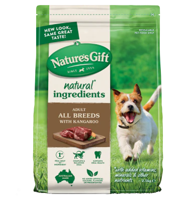 Nature's Gift Sustain Just Natural Kangaroo Dog Food 2.5kg