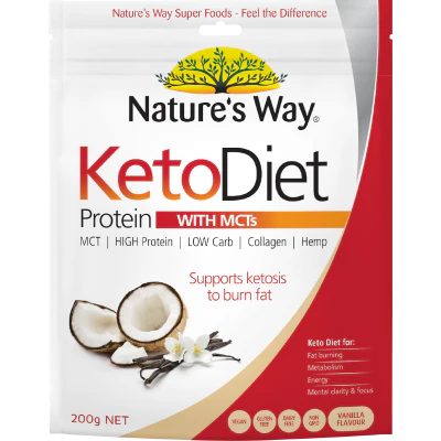 Nature's Way Keto Diet Protein With MCTs Super Food Powder 200g