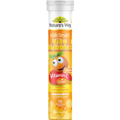 Nature's Way Kids Smart Vita Bubbles Multi-Vitamin + Zinc Effervescent Tablets 15pk