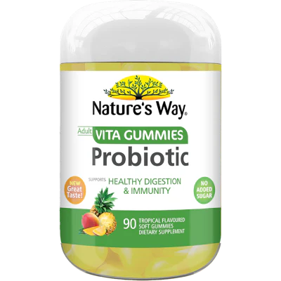 Nature's Way Probiotic Tropical Adult Vita Gummies 90pk