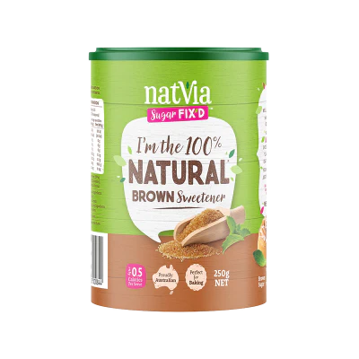 Natvia 100% Natural Brown Sweetener 250g