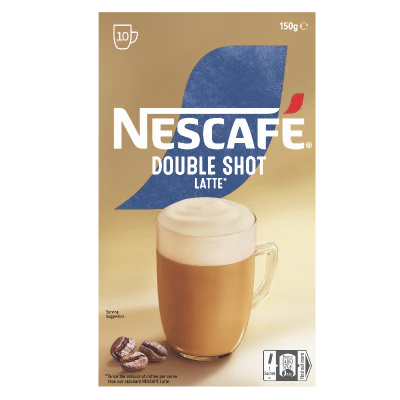 Nescafe Double Shot Latte Coffee Sachets 150g