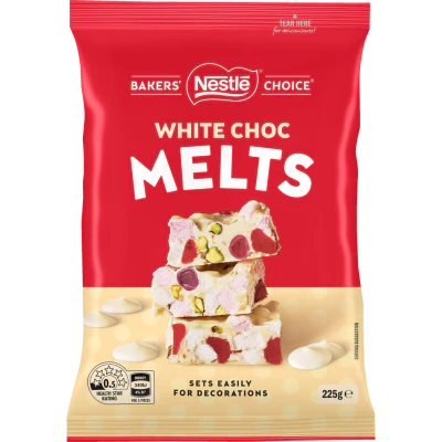 Nestle Bakers' Choice White Choc Melts 225g