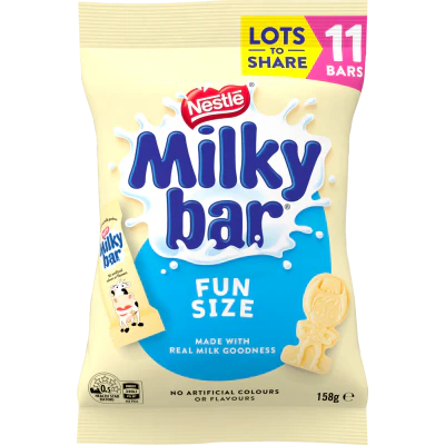 Nestle Milkybar Milk Chocolate Funpack 158g
