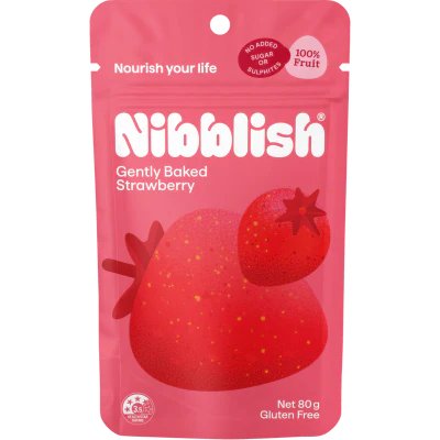 Nibblish Gently Baked Strawberry 80g