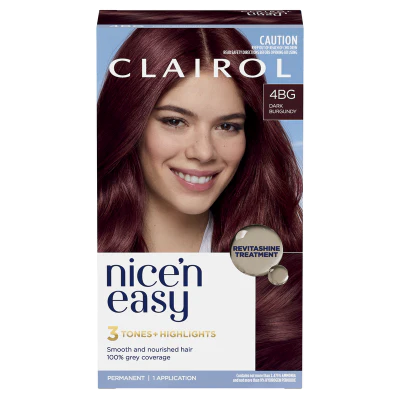 Nice'n Easy Dark Burgandy 4BG Hair Colour 1pk