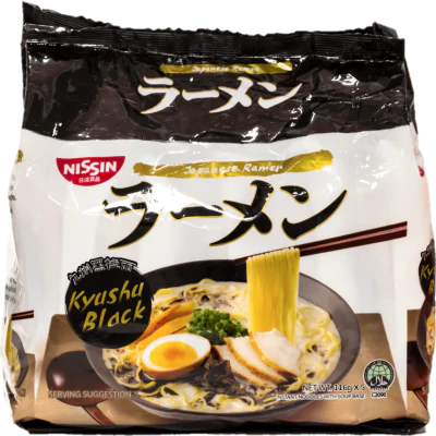 Nissin Black Ramen Kyushu 5 x 106g