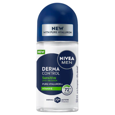 Nivea Men Derma Control Sensitive 72hr Anti-Perspirant Roll On 50ml