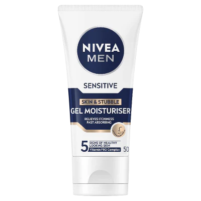 Nivea Men Sensitive Skin & Stubble Gel Moisturiser 50ml