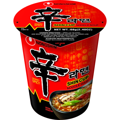 Nongshim Shin Ramyun Noodles Soup Cup 68g