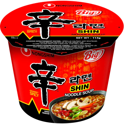 Nongshim Spicy Shin Noodle Soup Bowl 114g