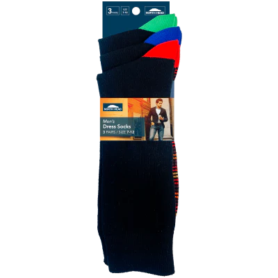 North Head Men's Dress Socks Size 7-12 3pk