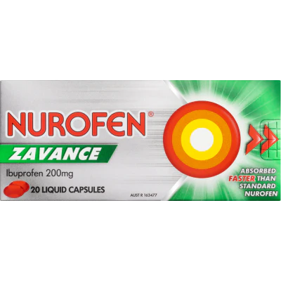 Nurofen Zavance Fast Pain Relief Liquid Capsules 20pk