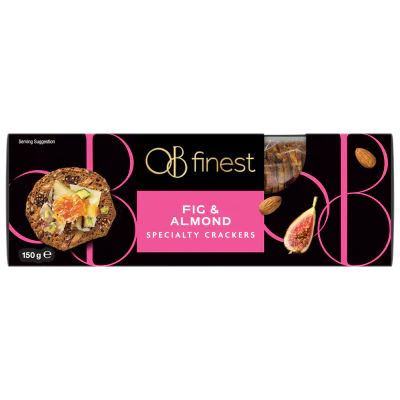OB Finest Fig & Almond Specialty Crackers 150g