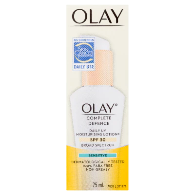 Olay Complete Defence SPF30 Sensitive Moisturising Lotion 75ml