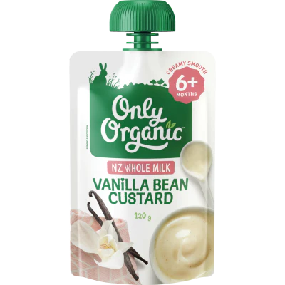 Only Organic Vanilla Bean Custard 6+ Months 120g