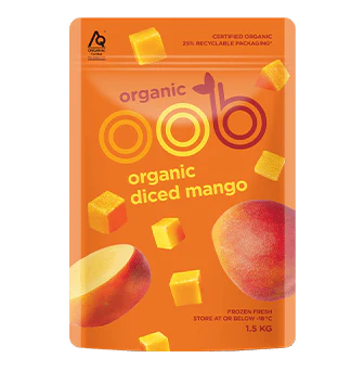 OOB Organic Diced Mango 1.5kg