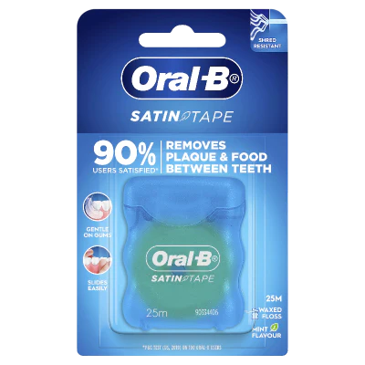 Oral-B Mint Flavour Satin Tape Dental Floss 25m