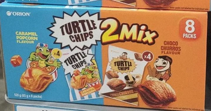 Orion Turtle Chips 2 Mix 8 x 65g