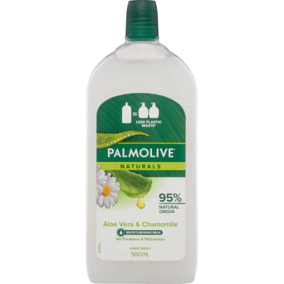 Palmolive Naturals Aloe Vera & Chamomile Hand Wash Refill 500ml