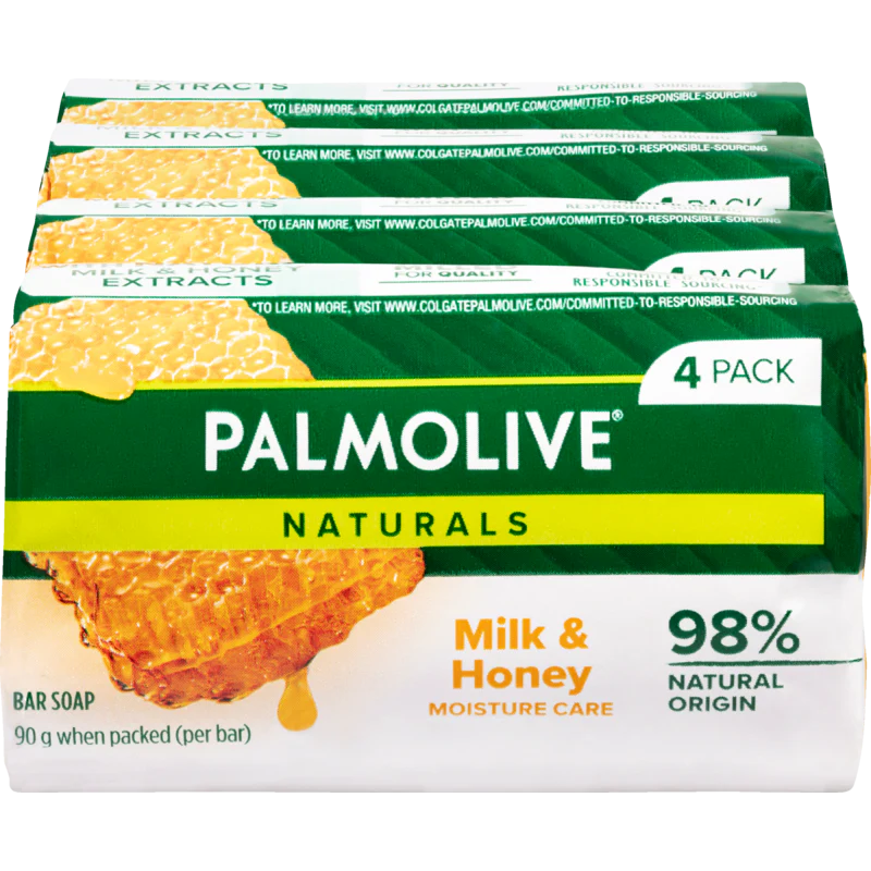 Palmolive Naturals Replenishing Milk & Honey Bar Soap 360g