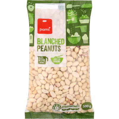 Pams Blanched Peanuts 500g