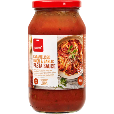 Pams Caramelised Onion & Garlic Pasta Sauce 510g