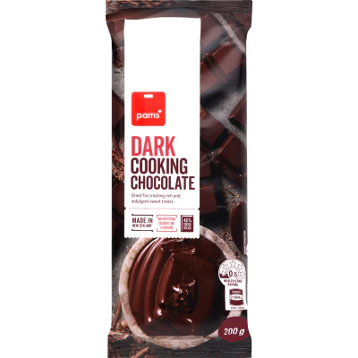 Pams Dark Cooking Chocolate 200g