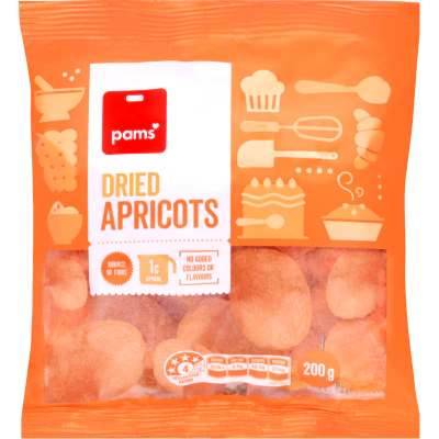 Pams Dried Apricots 200g
