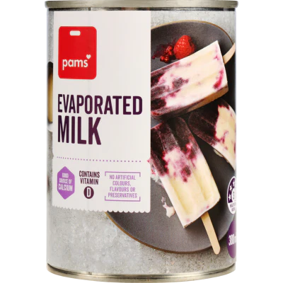 Pams Evaporated Milk 380ml