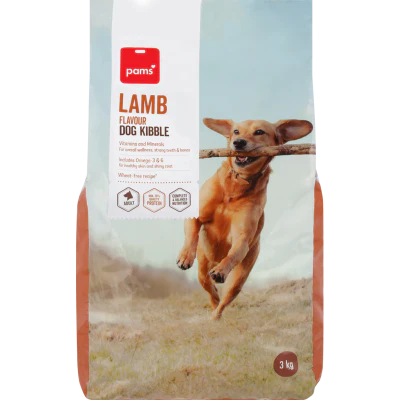 Pams Lamb Flavour Dog Kibble 3kg
