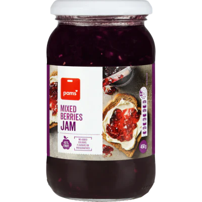 Pams Mixed Berries Jam 450g