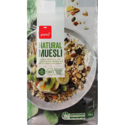 Pams Natural Muesli 650g