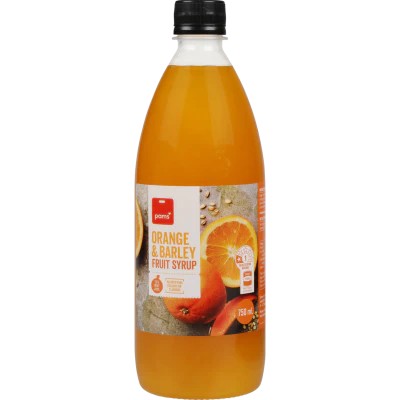 Pams Orange & Barley Fruit Syrup 750ml