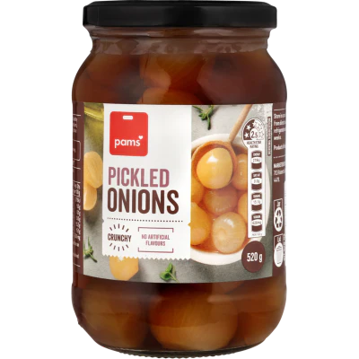 Pams Pickled Onions 520g