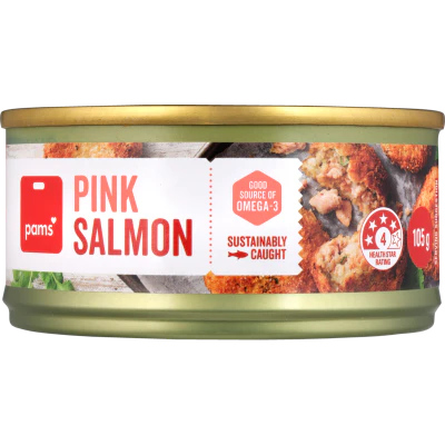 Pams Pink Salmon 105g