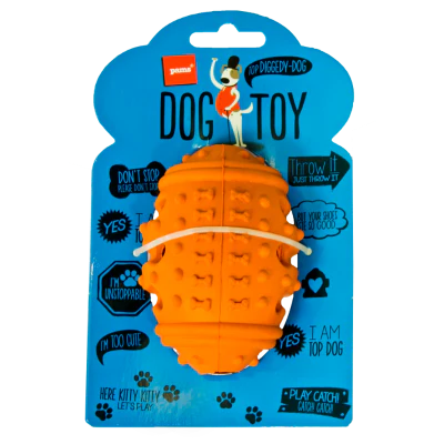 Pams Rubber Treat Ball Dog Toy ea