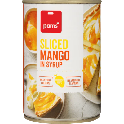 Pams Sliced Mango In Syrup 425g