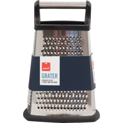 Pams Stainless Steel 4 Sided Grater 1pk