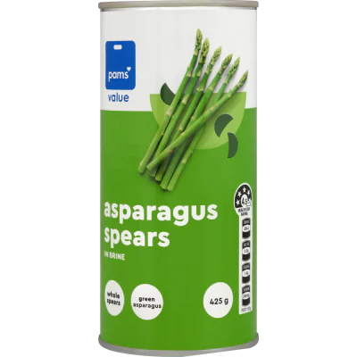 Pams Value Asparagus Spears In Brine 425g