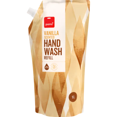 Pams Vanilla Scented Hand Wash Refill 1l